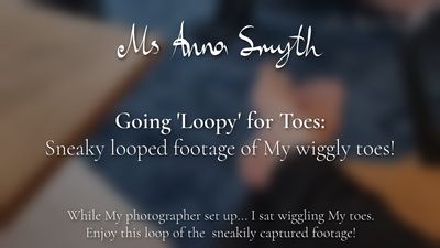 19194 - Going 'Loopy' for Toes: Sneaky looped footage of My wiggly toes!