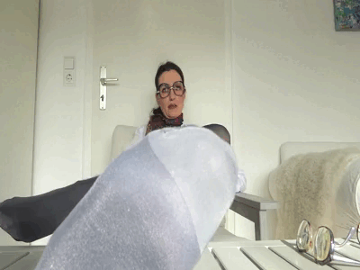 28776 - Cum on the aunt glasses! Strict cheese foot breeding